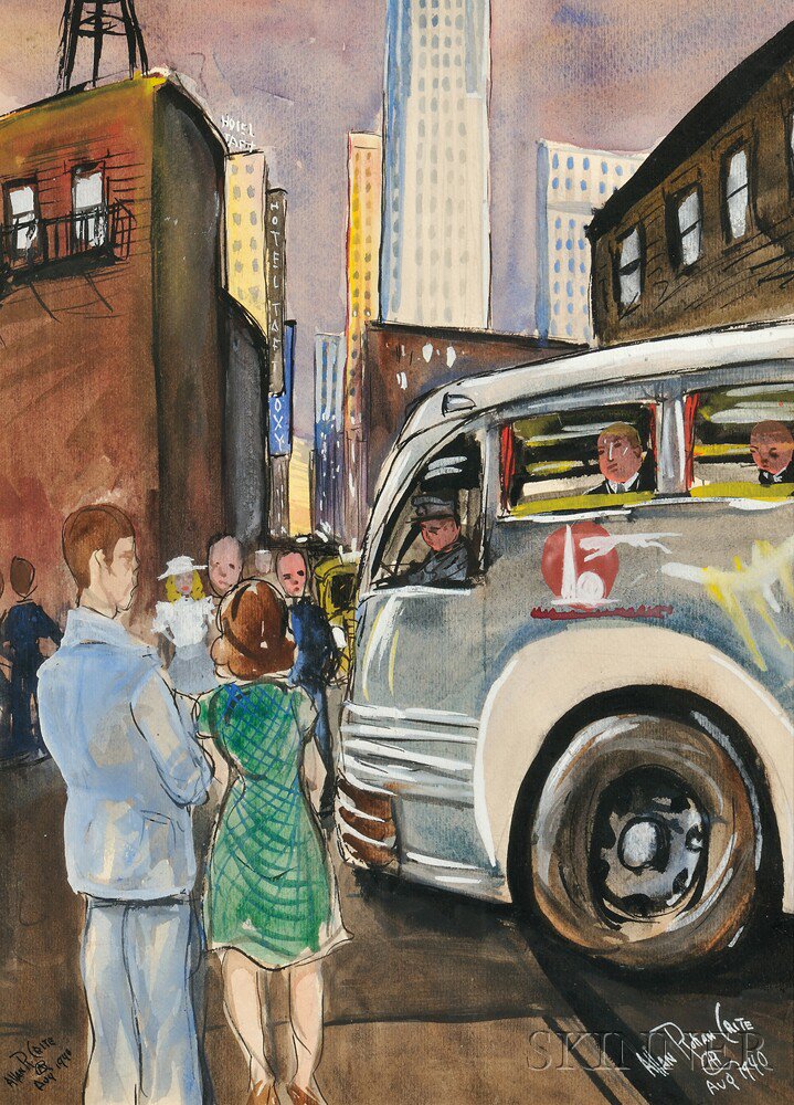 Appraisal: Allan Rohan Crite American - New York City Street Scene