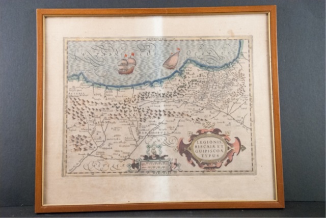 Appraisal: Gerard Mercator Map of Spain from Portfolio Legionis Biscaiae Et