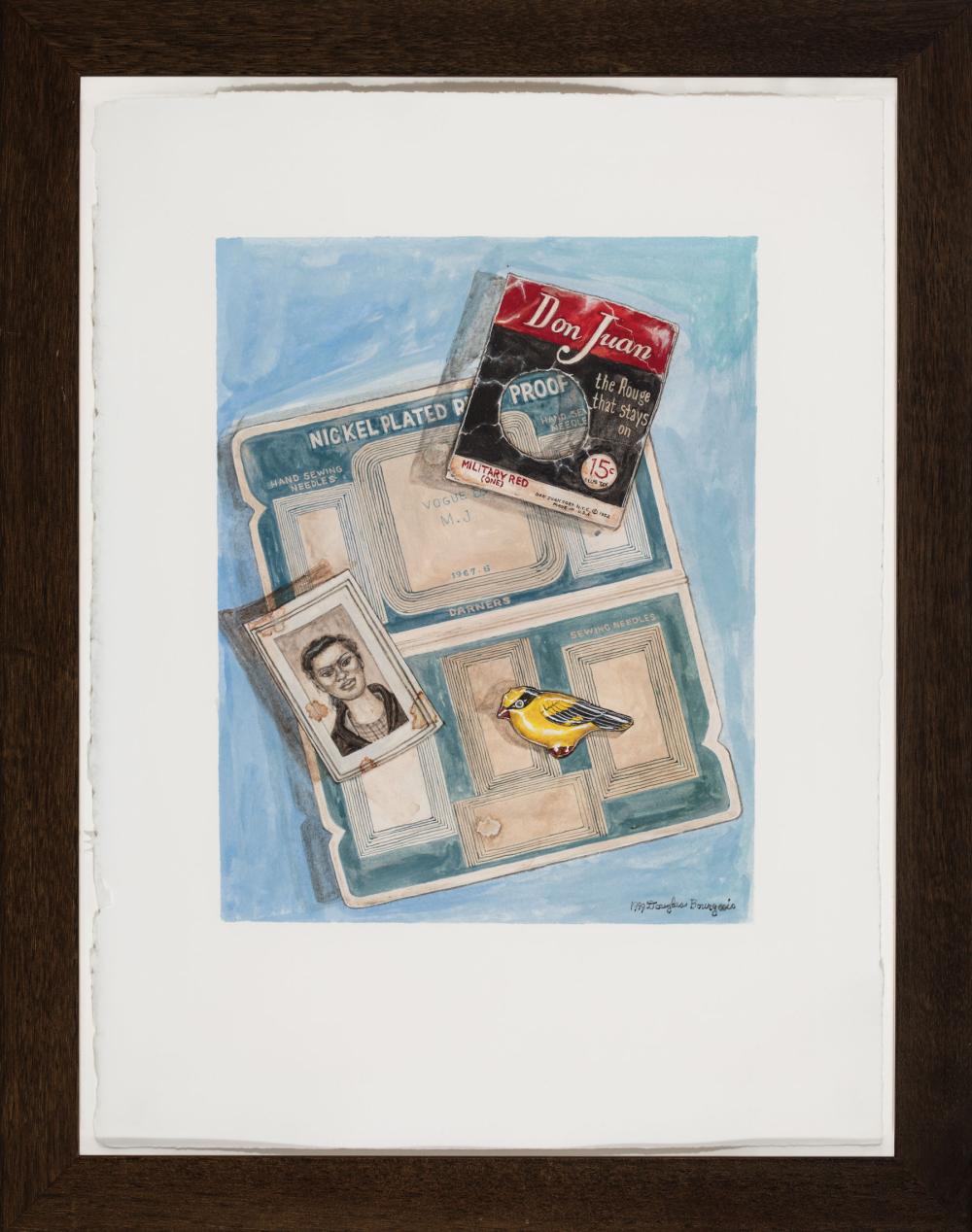 Appraisal: Douglas Bourgeois American Louisiana b Small Objects Series gouache on