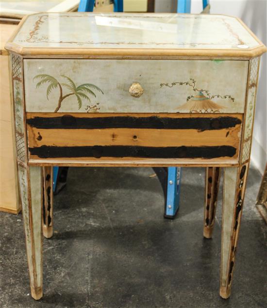 Appraisal: Sale Lot An Italian Eglomise Decorated Side Cabinet th century