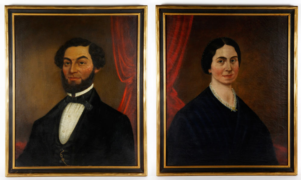 Appraisal: - Mason Pair of Portraits O C William Sanford Mason