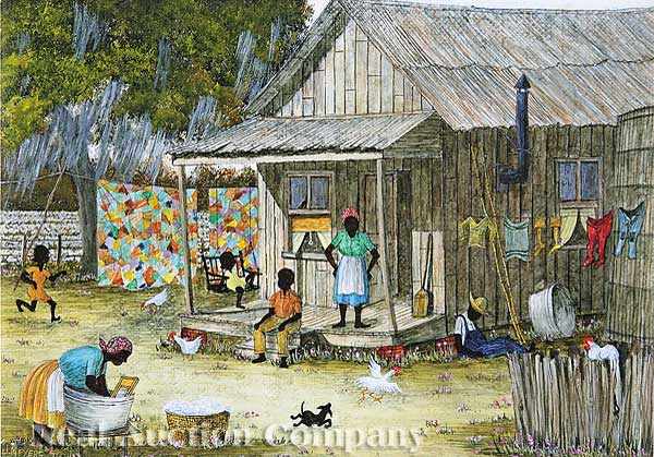 Appraisal: Jack R Meyers American New Orleans - Wash Day acrylic