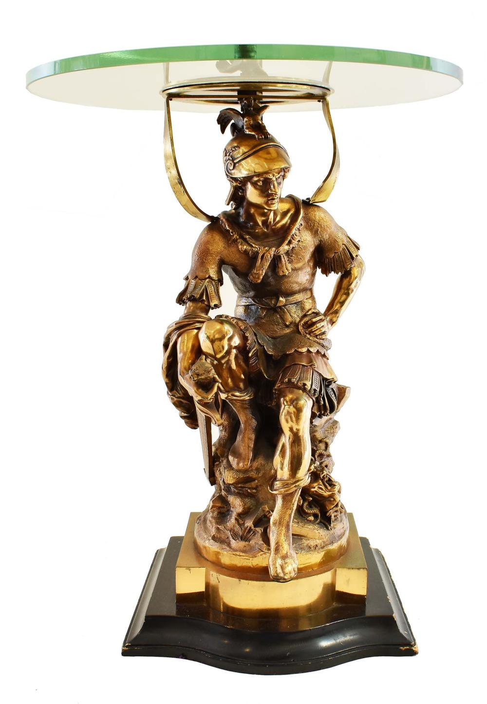 Appraisal: AFTER MICHAELANGLO FIGURE OF LORENZO DUKE OF URBINOThe bronze-clad figure