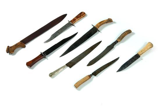 Appraisal: GROUP OF EIGHT VARIOUS KNIVES Various ages and conditions Sizes