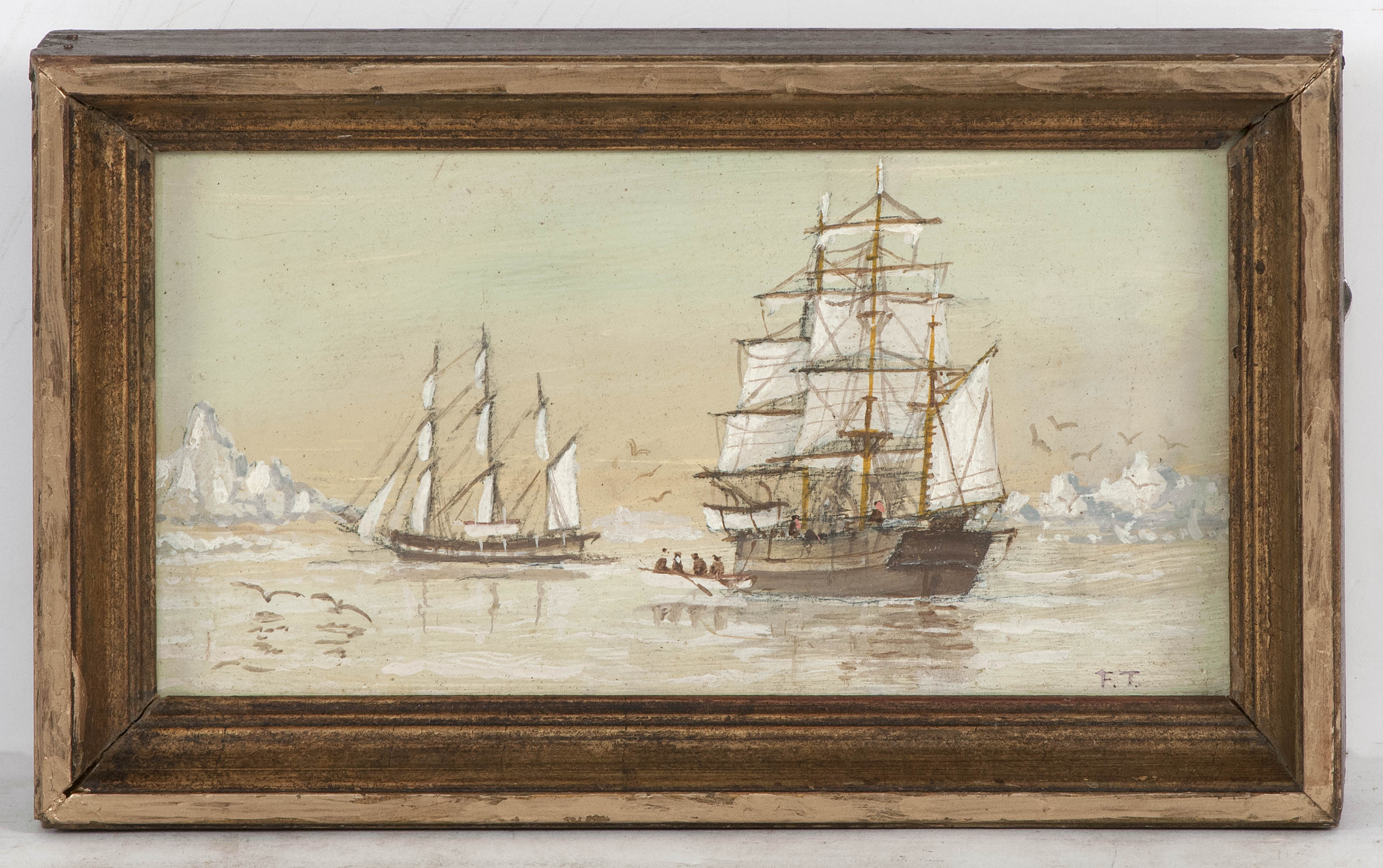 Appraisal: FREDERICK TORDOFFEnglish American b American Whalers in the Ice Signed