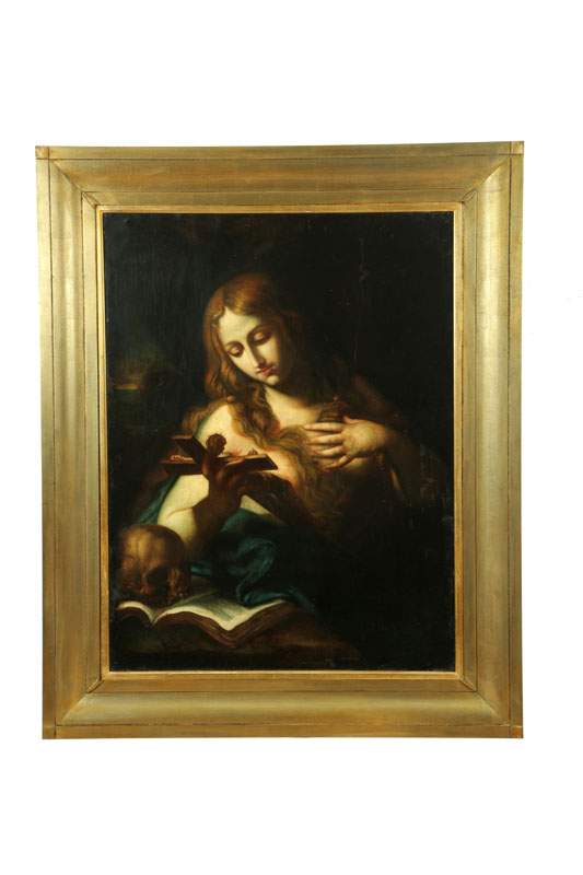 Appraisal: MARY MAGDELENE EUROPEAN SCHOOL ND HALF- TH CENTURY Oil on