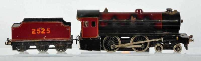 Appraisal: Bassett-Lowke Train Engine Tender O-gauge Tender marked and engine with