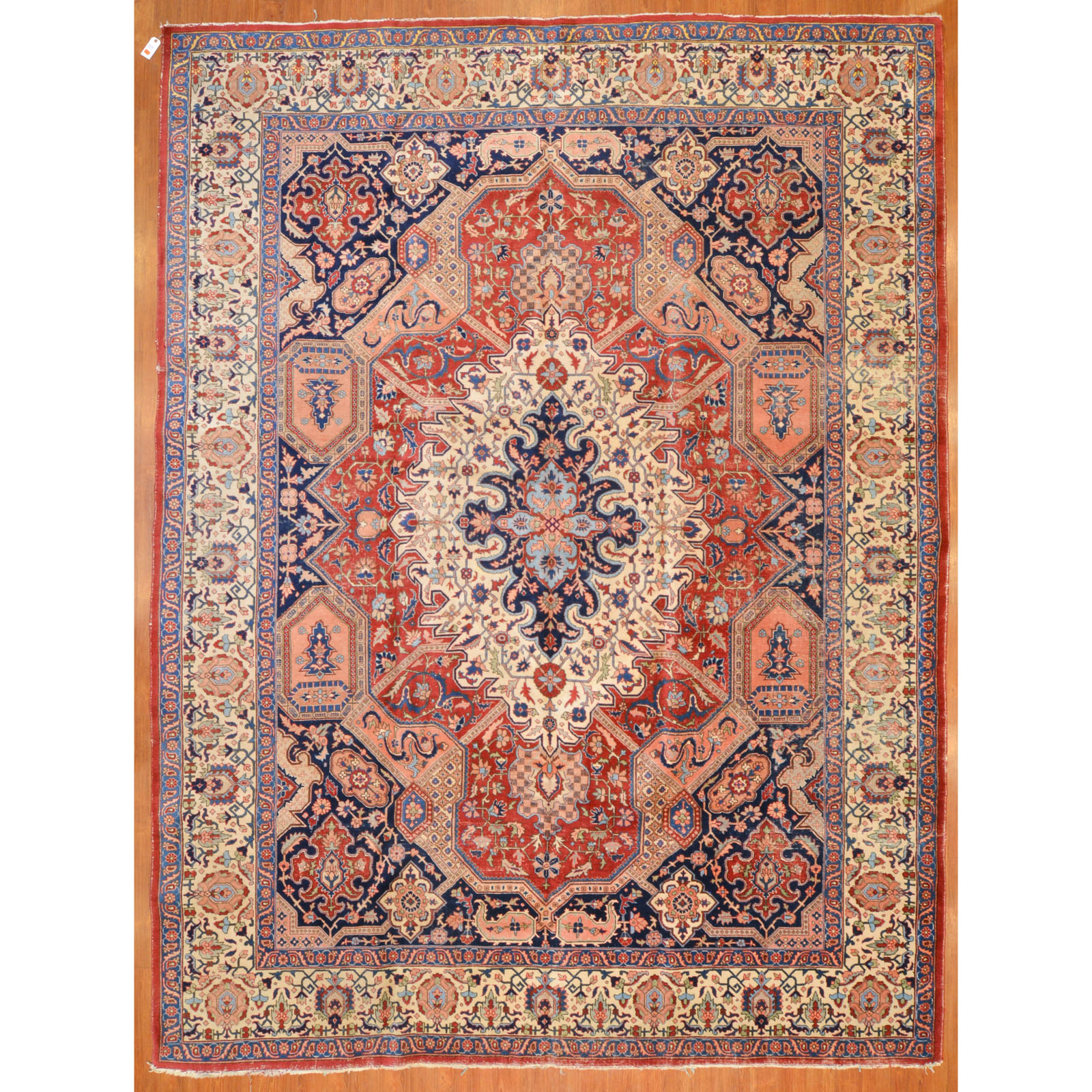 Appraisal: TABRIZ CARPET PERSIA X Second half- th century hand-knotted wool