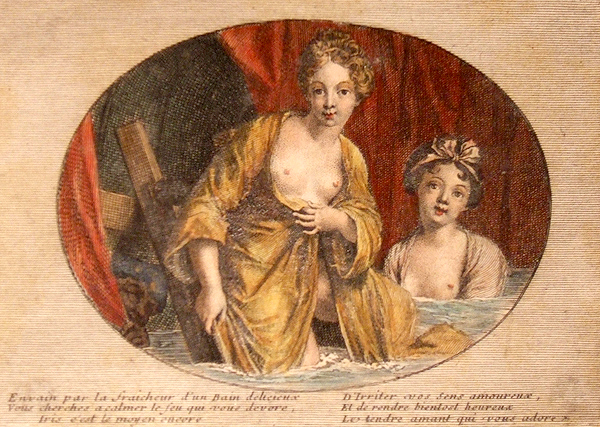 Appraisal: B Picart French th century Bathing Women c French colored