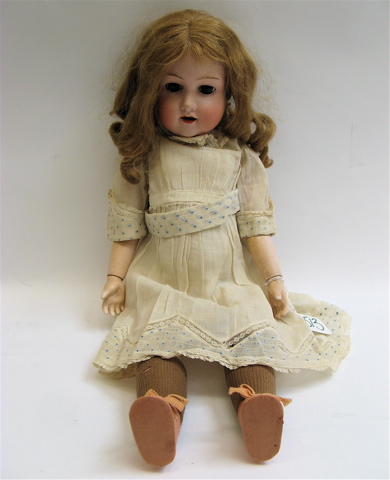 Appraisal: MORIMURA BROS JAPANESE BISQUE HEAD GIRL DOLL inches ht Bisque