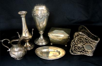 Appraisal: Sterling silver table ornaments th century