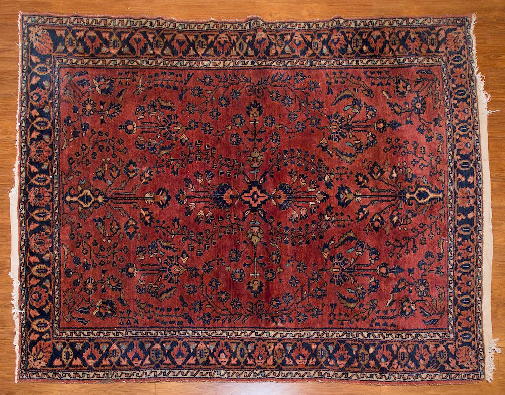 Appraisal: Antique Lilihan Rug approx x Persia circa Condition Fringe loss