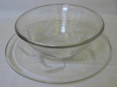 Appraisal: A LALIQUE CLEAR GLASS BOWL of circular tapering form externally