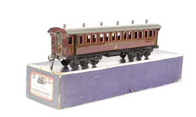 Appraisal: Carette for Bassett-Lowke O Gauge -wheeled LMS Dining Car running