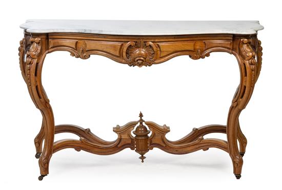 Appraisal: Sale Lot A Louis XV Style Console Table late th