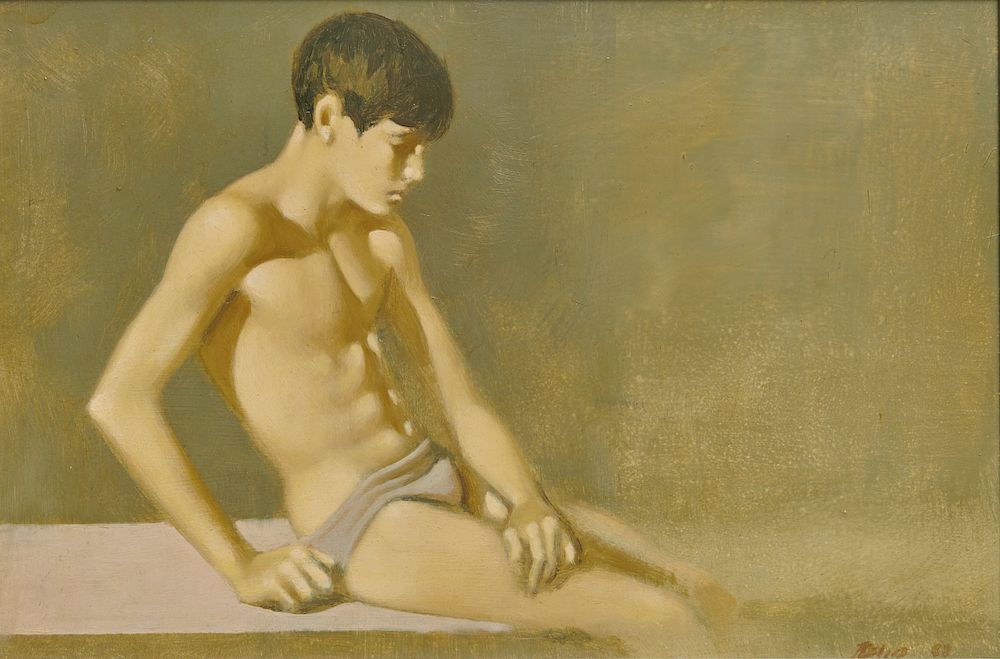 Appraisal: ROBERT BLISS American - Seated Boy ROBERT BLISS American -