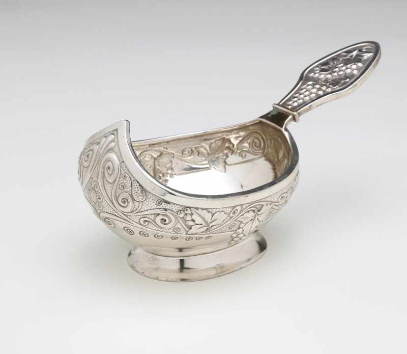 Appraisal: A Russian silver kovsh - probably standard with circular right-facing