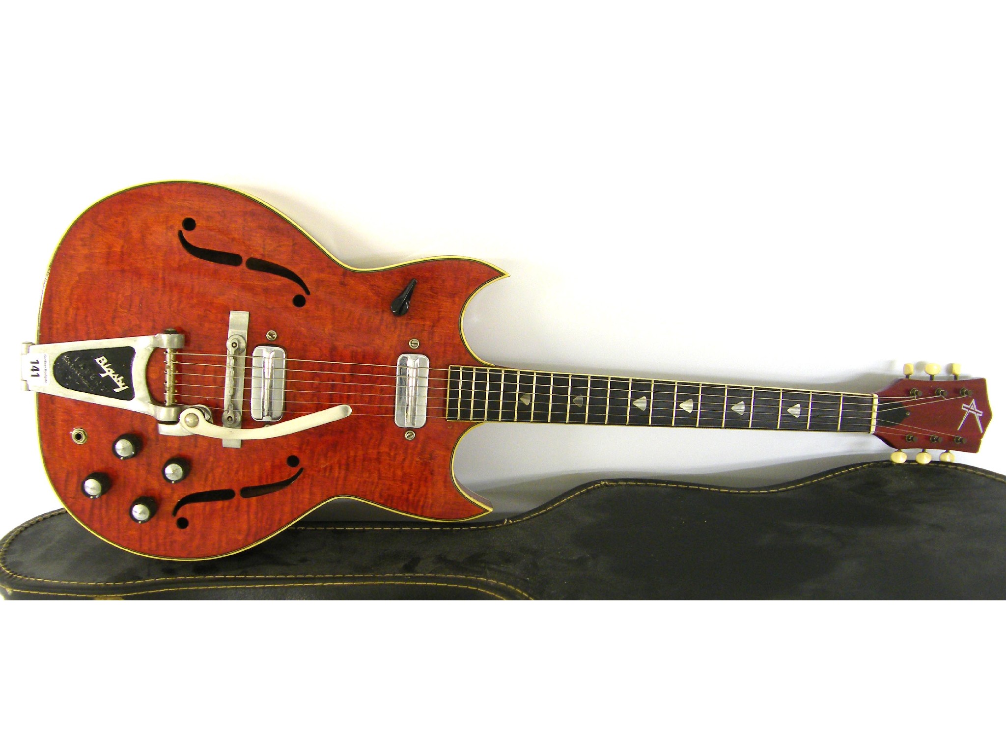 Appraisal: Kay K Red Devil hollow body electric guitar red finish