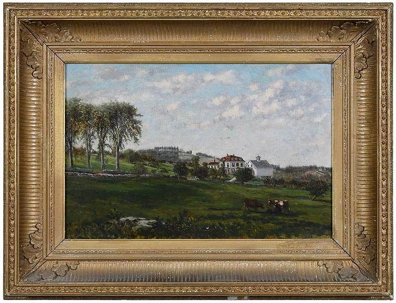 Appraisal: Frank Henry Shapleigh American - A Country Estate signed lower