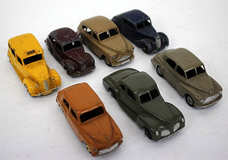 Appraisal: A GROUP OF SEVEN VARIOUS DINKY DIE CAST TOYS CARS