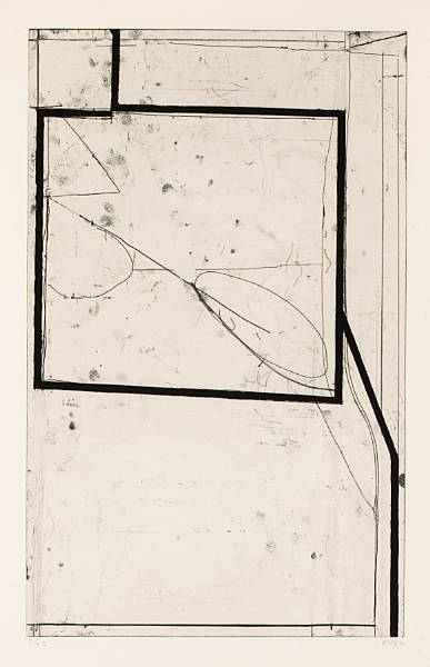 Appraisal: Richard Diebenkorn American - Two Way Etching and aquatint printed