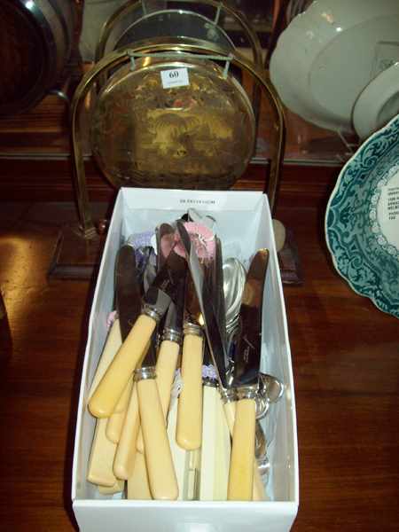 Appraisal: AN EDWARDIAN DINNER GONG TOGETHER WITH A LARGE COLLECTION OF