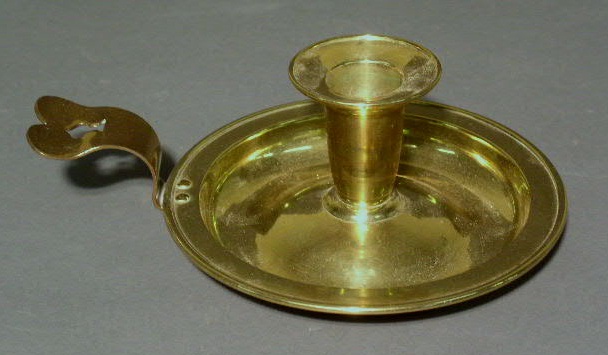 Appraisal: French brass candlestick c