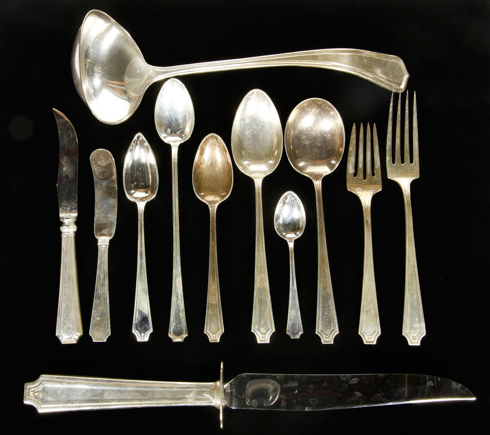 Appraisal: - Sterling Flatware Set Sterling flatware set in box consisting