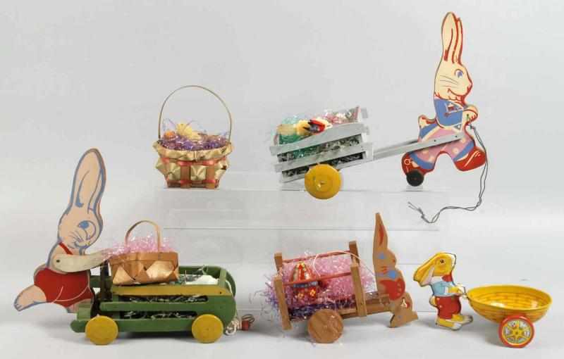 Appraisal: Lot of Vintage Rabbit Easter Type Toys Description Includes Chein