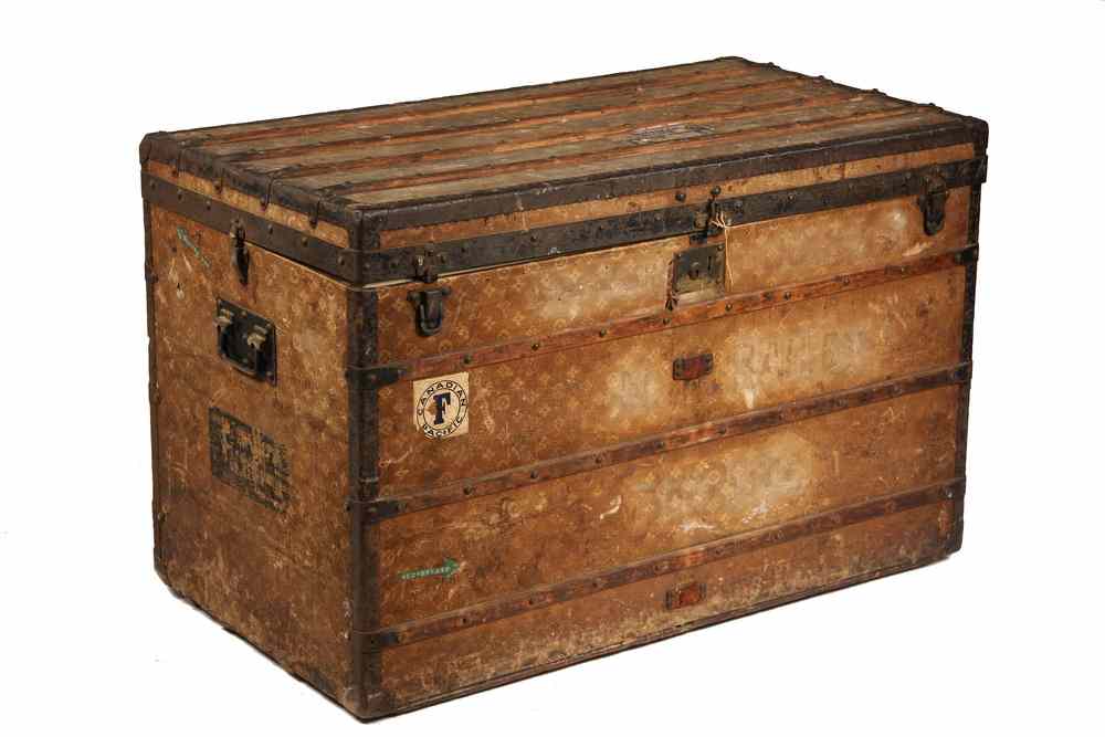 Appraisal: EARLY LOUIS VUITTON STEAMER TRUNK - Circa Louis Vuitton Steamer