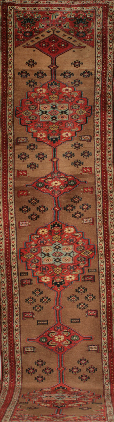 Appraisal: Serebend Rug Second Quarter th century Shaded brown ground with