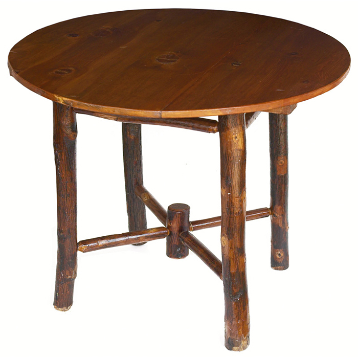 Appraisal: Old Hickory table pine dia x h minor scratches