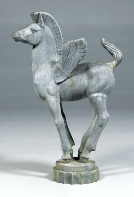 Appraisal: Wheeler Williams Pegasus figure American - lead figure inscribed quot