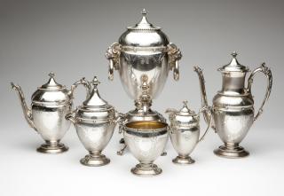 Appraisal: A Gorham coin silver coffee tea service Circa each with