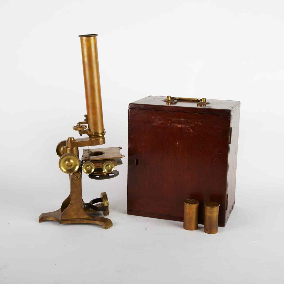 Appraisal: English Society of Arts Pattern Brass Compound Monocular Microscope Newton