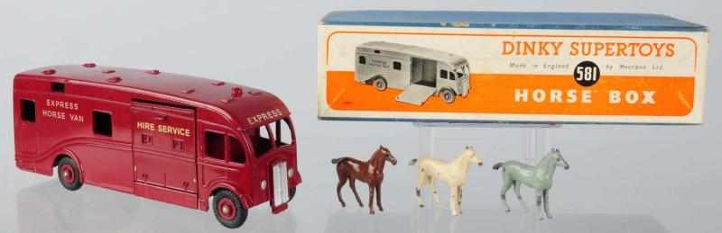 Appraisal: Diecast Dinky No Express Horse Van Toy Comes with two