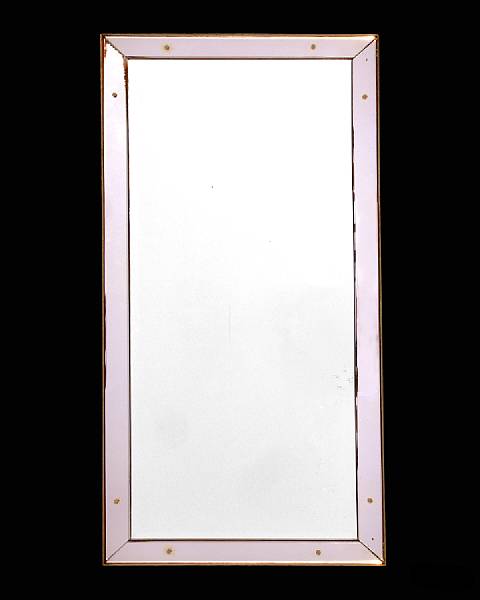 Appraisal: A French Art Deco wall mirror circa The tall rectangular