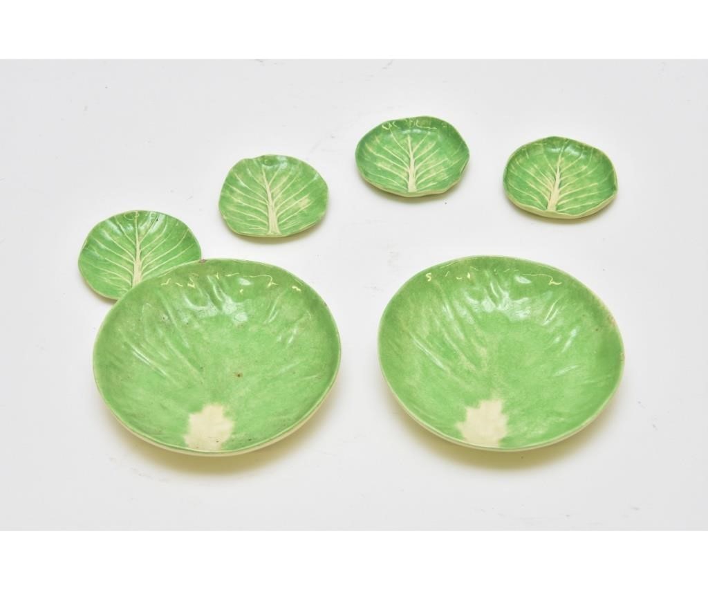 Appraisal: Two small Dodie Thayer Lettuce Ware dishes dia and four