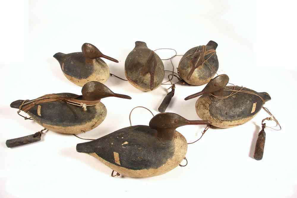 Appraisal: DUCK DECOYS - Ca Merganser Decoys from the Doubleday family