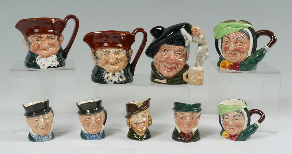 Appraisal: ROYAL DOULTON CHARACTER JUGS To include medium size approx ''h