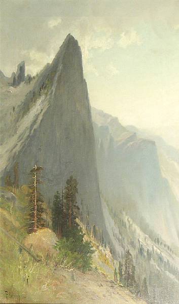 Appraisal: Frederick Ferdinand Schafer German American - Yosemite Valley from Union