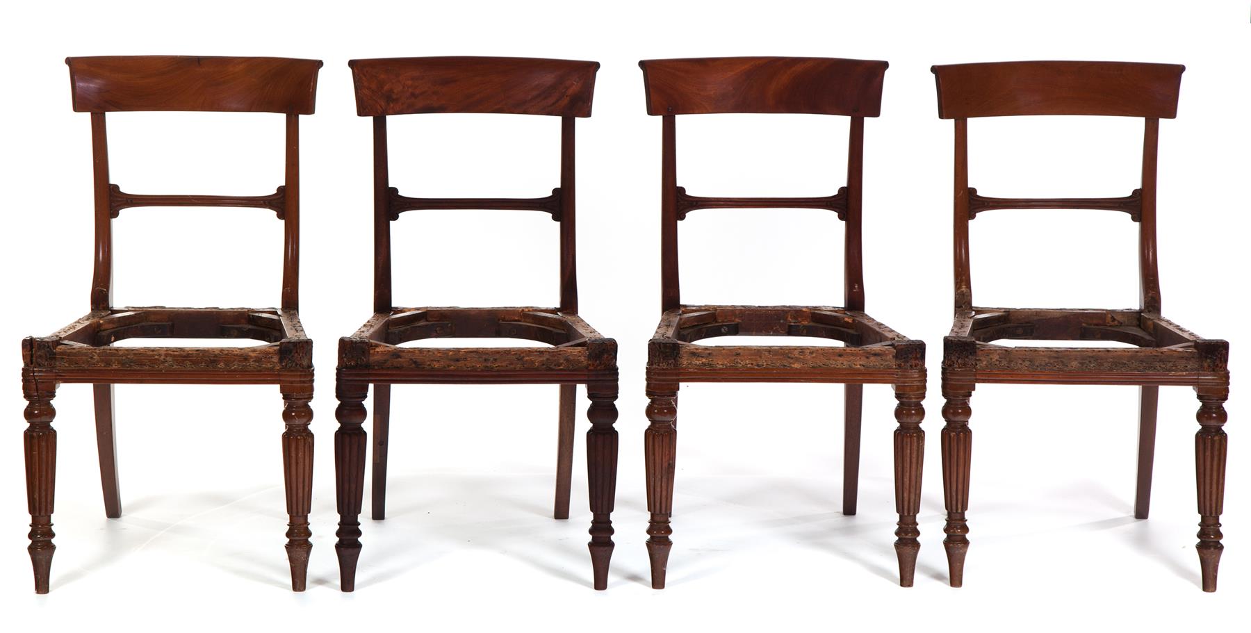 Appraisal: SIX AMERICAN FEDERAL SIDE CHAIRS First quarter- th century mahogany