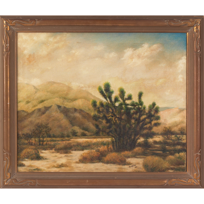 Appraisal: Felix Lewis Martini American - Desert Landscape oil on canvas