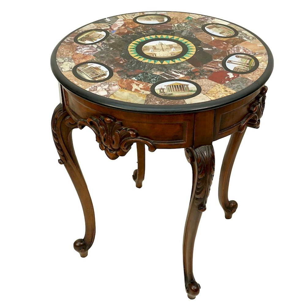 Appraisal: Grand Tour Micromosaic Table th Century Italian Grand Tour Micromosaic