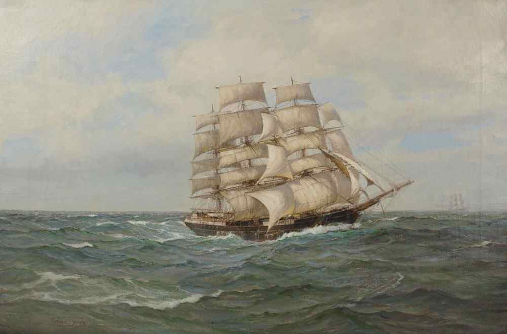 Appraisal: DAWSON Montague British - ''South Australian'' OIL Canvas '' x