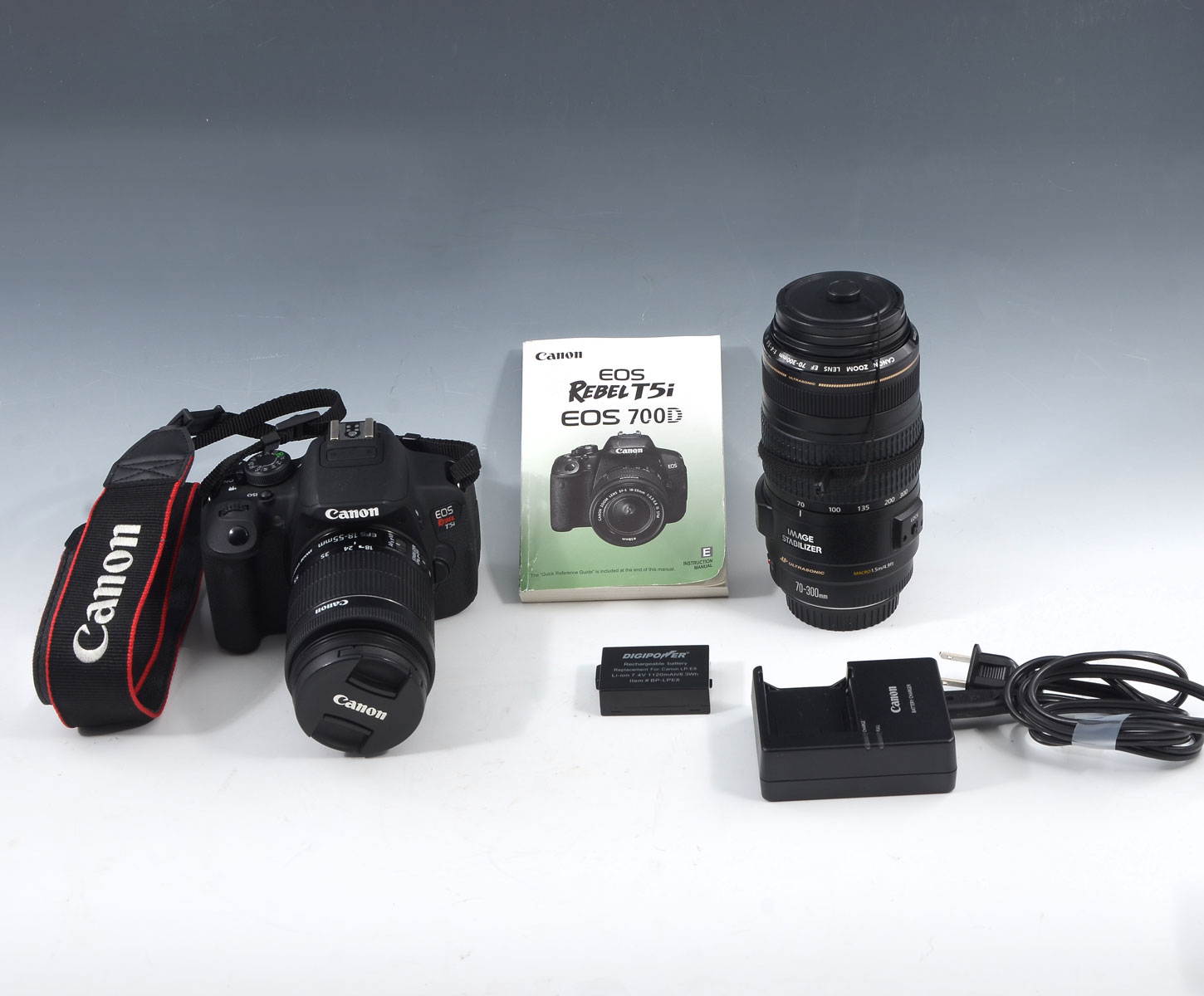 Appraisal: CANON CAMERA WITH ACCESSORIES REBEL T I WITH ZOOM LENS