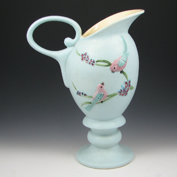 Appraisal: Hull Serenade S Pitcher Serenade pitcher in blue Marked Hull