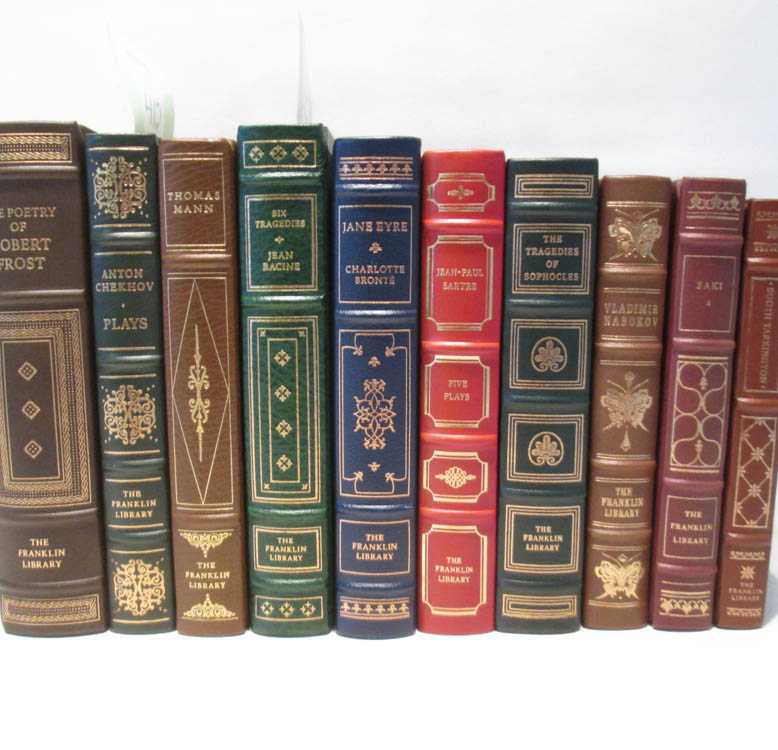 Appraisal: TWENTY LEATHER BOUND BOOKS BY FRANKLIN LIBRARY Titles include Marry