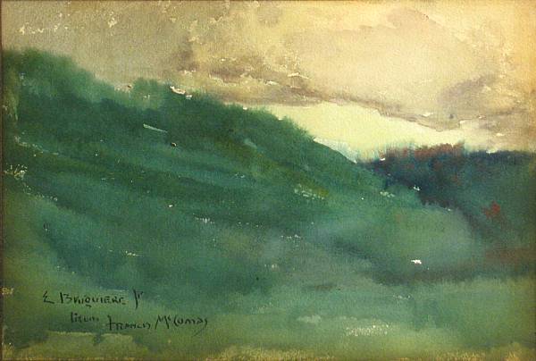 Appraisal: Francis J McComas - Green rolling hills signed and inscribed