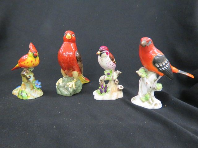 Appraisal: Bird Figurines two by Adderley bone china one Dresden and